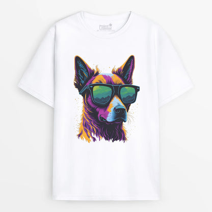 Dog Wearing Shades Unisex T-Shirt