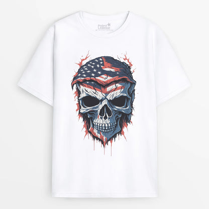 American Flag Skull Unisex T-Shirt