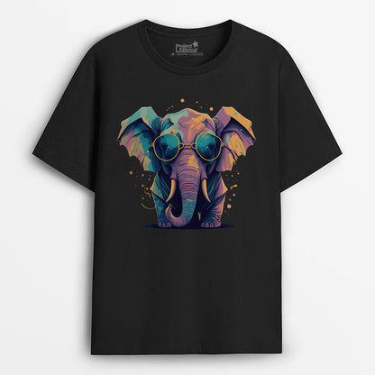 Elephant Wearing Shades Unisex T-Shirt