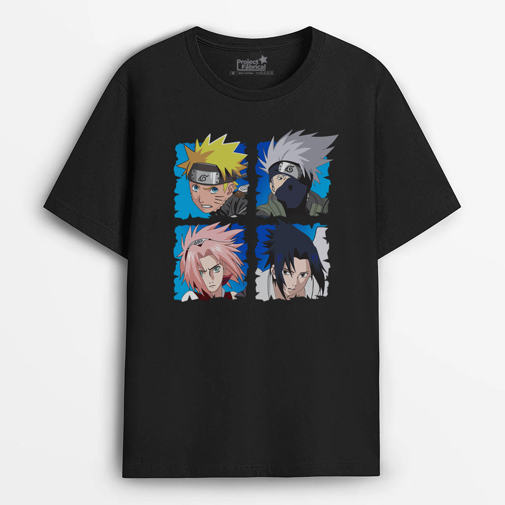 Shippuden 4 Heads Naruto Unisex T-Shirt